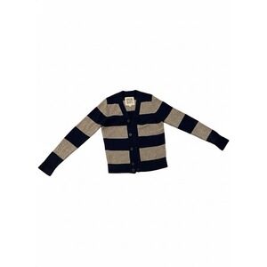 Ruehl No. 925 Cardigan Sweter Sz L Wool Cashmere Blnd Multicolor Academia Preppy